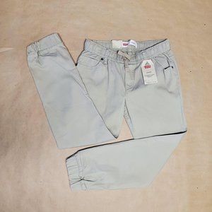 Levi's Boy's Jogger Size Medium Khaki Drawstring/Elastic Waistband New with Tag